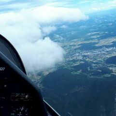 Flugwegposition um 12:41:16: Aufgenommen in der Nähe von Gemeinde Ternitz, Österreich in 2392 Meter